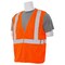Erb Safety Safety Vest, Break Away, Mesh, Class 2, S320, Hi-Viz Orange, XL 61112